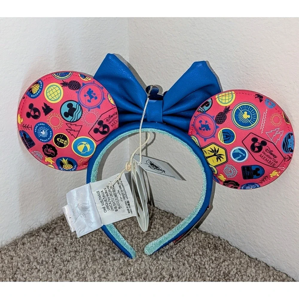 Disney Loungefly Ear Headband Disney World Member‎ Parks Exclusive NWT